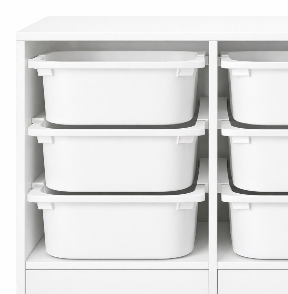 6x Schienen kompatibel mit IKEA Kallax Regal passend für IKEA Trofast Boxen DIY