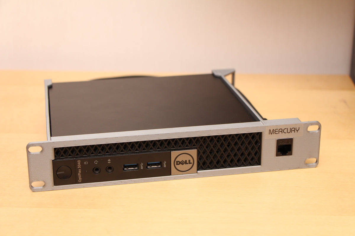 Halterung Dell Optiplex für Dell Optiplex Micro 10 Zoll Netzwerkschrank – Produktfoto, 3D-gedruckt von Parture
