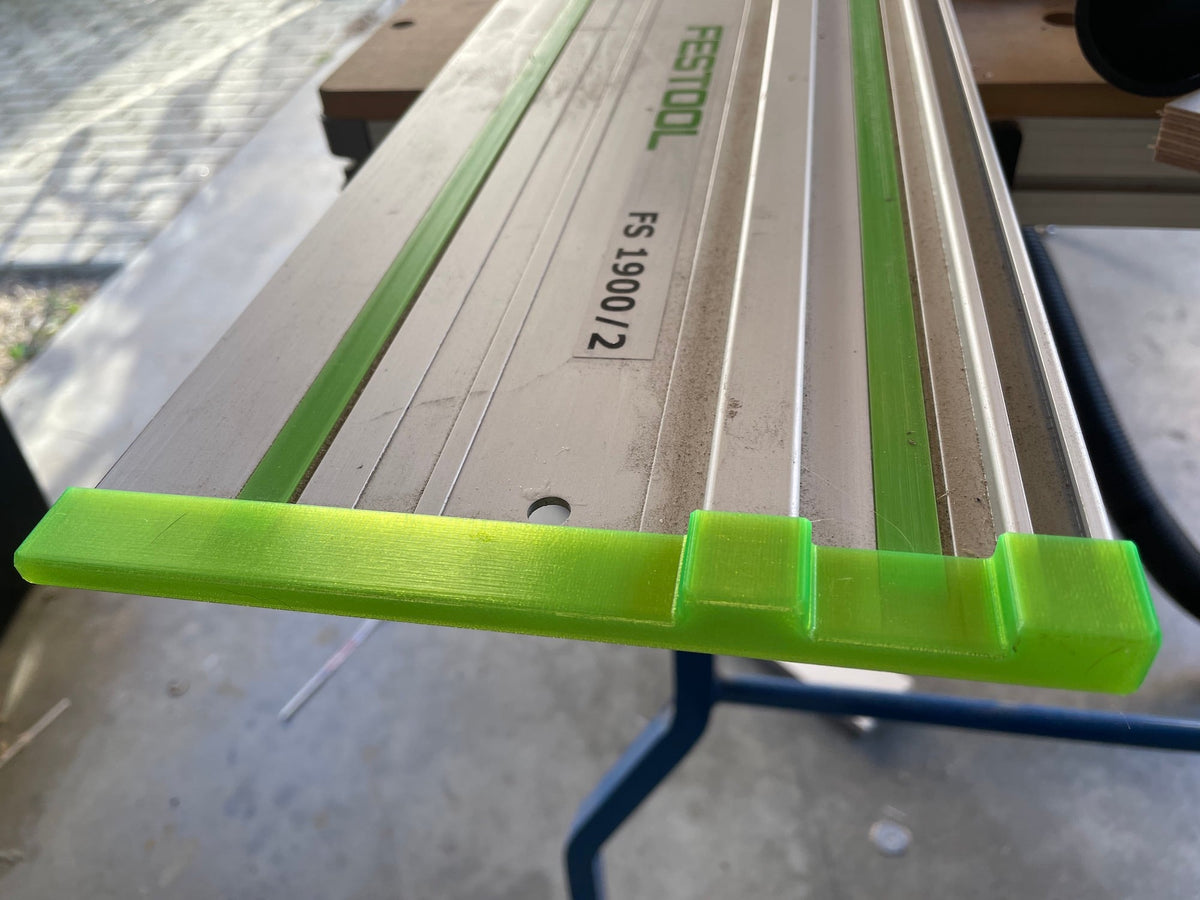 End Caps Festool für Festool Track Saw Guide Rail Protector – Produktfoto, 3D-gedruckt von Parture