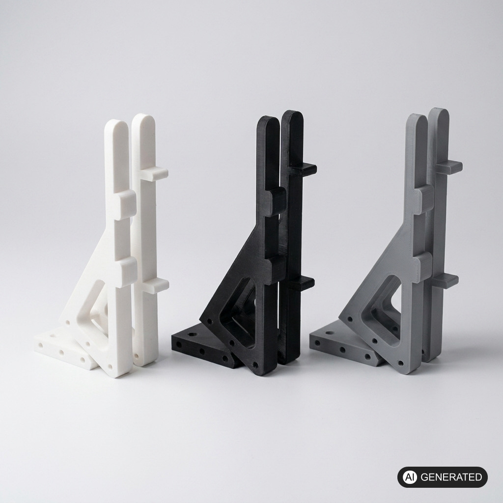 Wandhalterung Halterung passend für LEGO® Technic – Ansicht 2, 3D-gedruckt von Parture