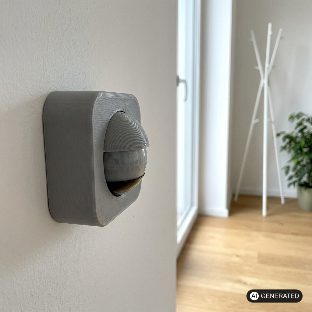 Abdeckung weiß passend für Philips Hue Bewegungsmelder | – im eingebauten Zustand, 3D-gedruckt von Parture
