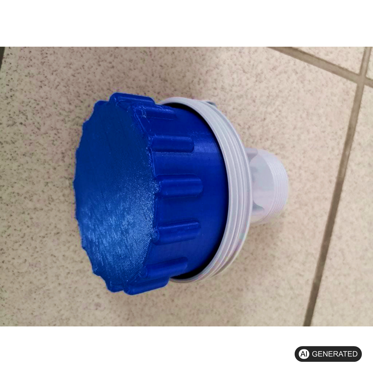 Winter-Düsenkappe passend für Intex – im eingebauten Zustand, 3D-gedruckt von Parture