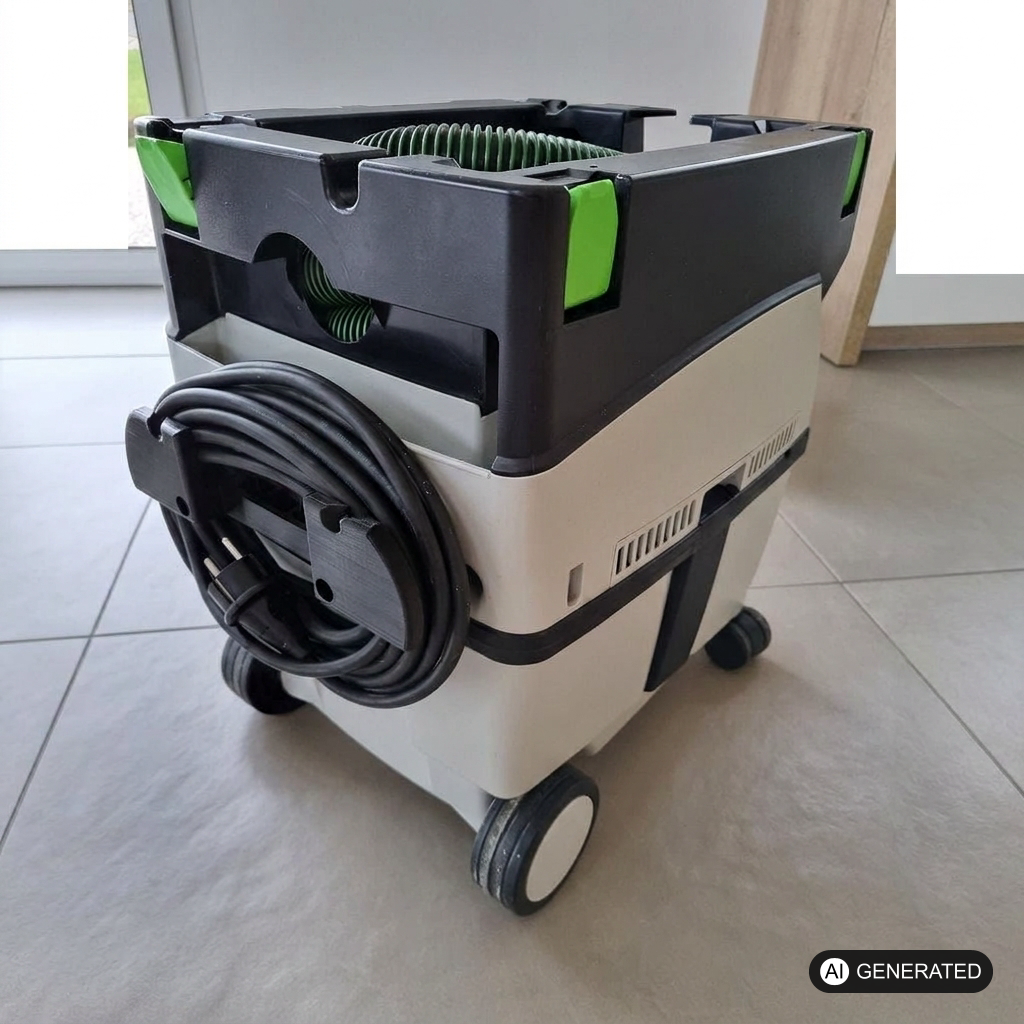 Kabelhalterung passend für Festool CTL MIDI – im eingebauten Zustand, 3D-gedruckt von Parture