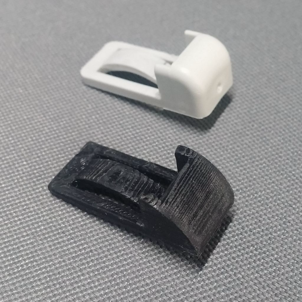 Regalclip passend für VW California T5 – im eingebauten Zustand, 3D-gedruckt von Parture