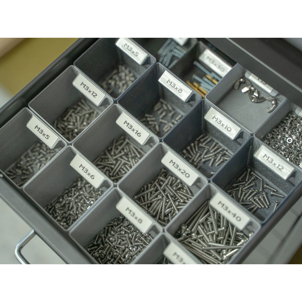 Aufbewahrungsbox passend für IKEA Helmer – im eingebauten Zustand, 3D-gedruckt von Parture