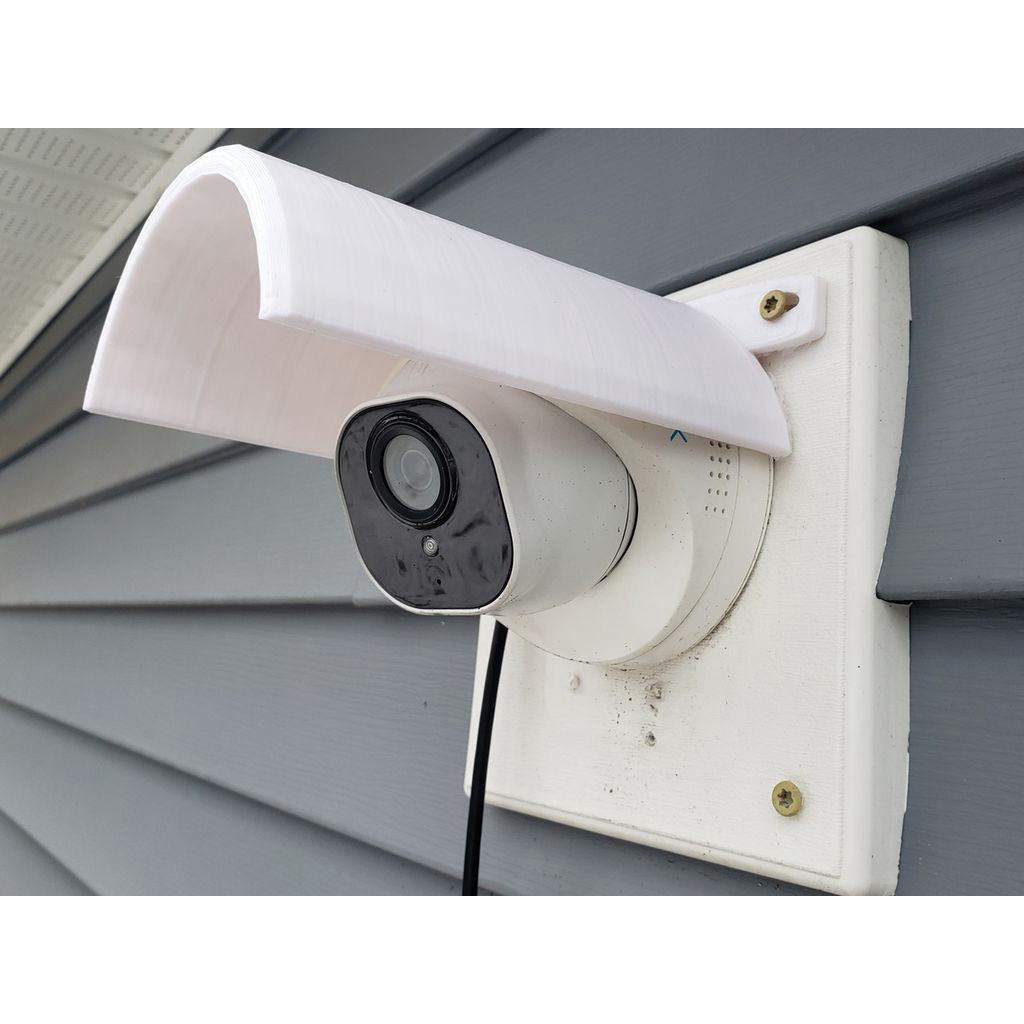 Regenschutz RLC-520 passend für Reolink RLC-520 Kamera – im eingebauten Zustand, 3D-gedruckt von Parture