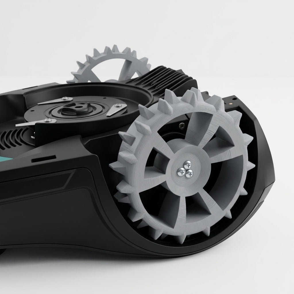 Ersatzrad kompatibel mit Bosch Indego 350/400 Mähroboter – 3D-Druck