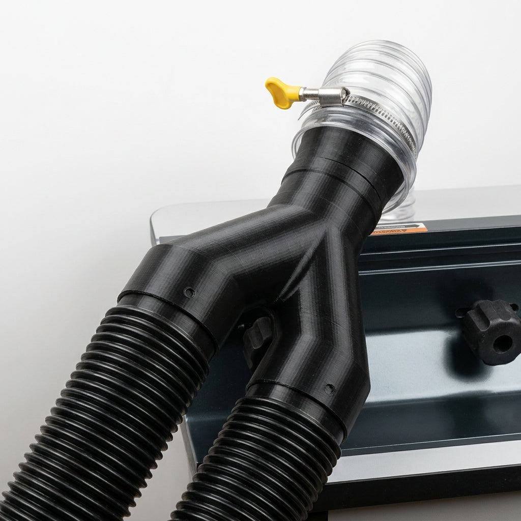 Y Splitter kompatibel mit Bosch Router Table Dust Collection