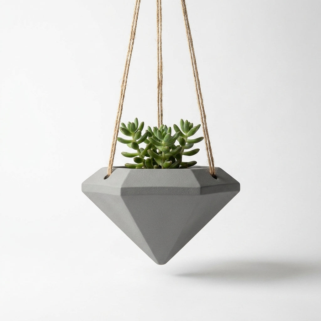 Pflanzenkübel Diamantform zum Aufhängen Blumentopf – 3D-Druck