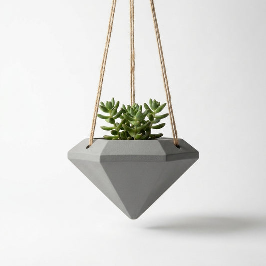 Pflanzenkübel Diamantform zum Aufhängen Blumentopf – 3D-Druck