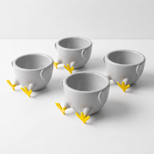 Eierbecher Kükenoptik – 4er Set 3D-Druck aus Deutschland