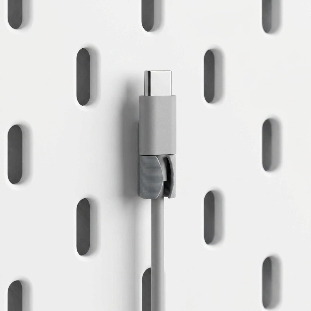 Kabelhalter passend für IKEA Skadis Pegboard Lochwand