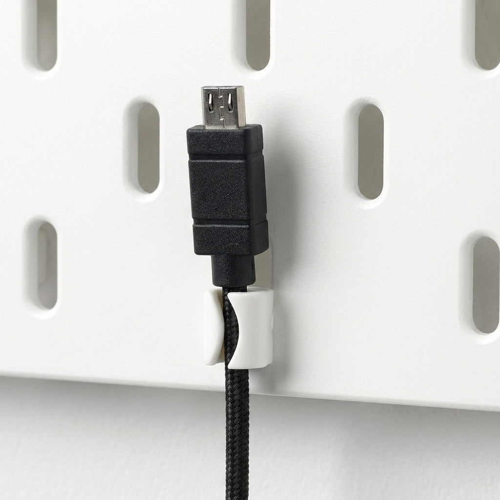 Kabelhalter passend für IKEA Skadis Pegboard Lochwand