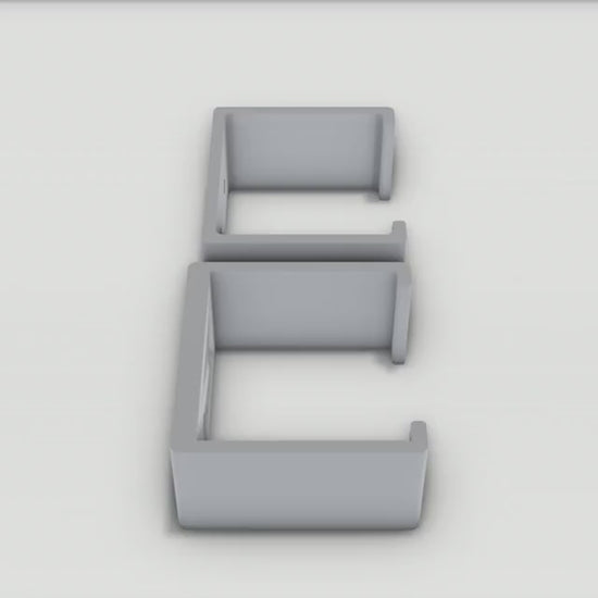 Wandhalterung IKEA Steckdosenleiste – 360°-Ansicht, 3D-gedruckt von Parture