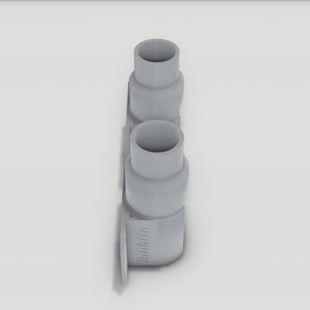 Regalhalterung DeWalt Makita – 360°-Ansicht, 3D-gedruckt von Parture