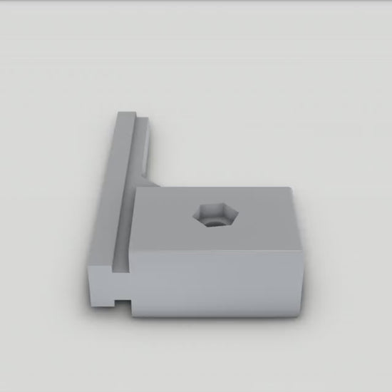 Rail clamp adapter – 360°-Ansicht, 3D-gedruckt von Parture