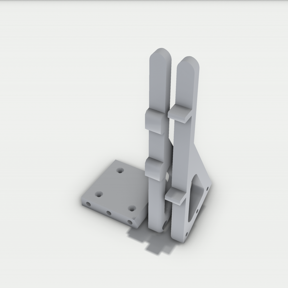 Wandhalterung Halterung passend für LEGO® Technic – 3D-Ansicht, 3D-gedruckt von Parture