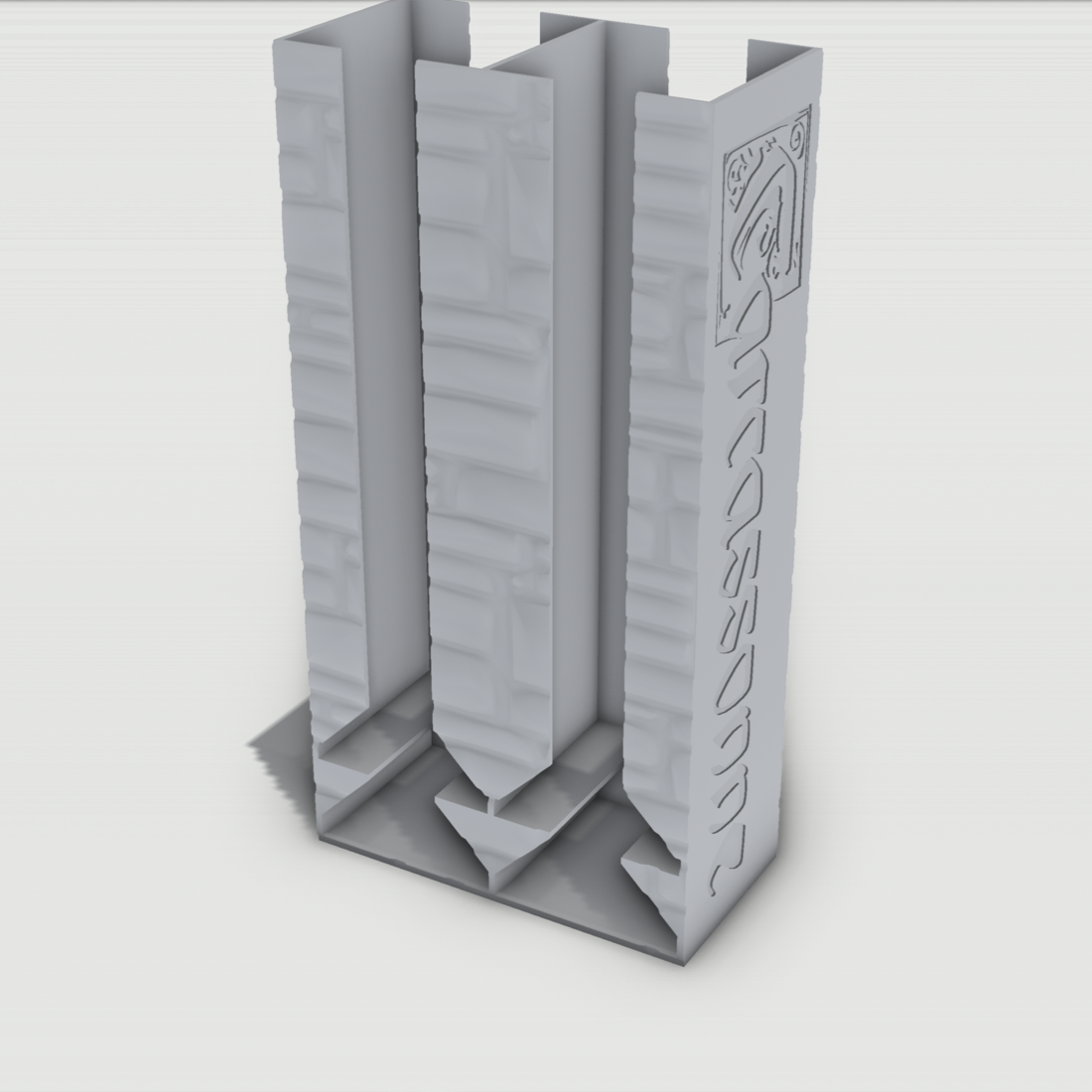 Doppel-Plättchenturm passend für Carcassonne – 3D-Ansicht, 3D-gedruckt von Parture
