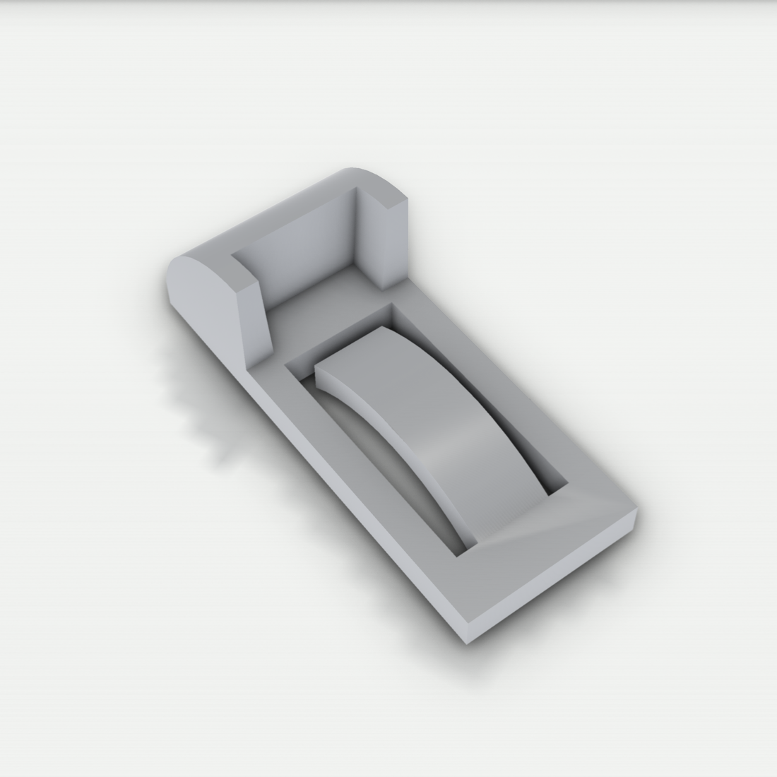 Regalclip passend für VW California T5 – 3D-Ansicht, 3D-gedruckt von Parture
