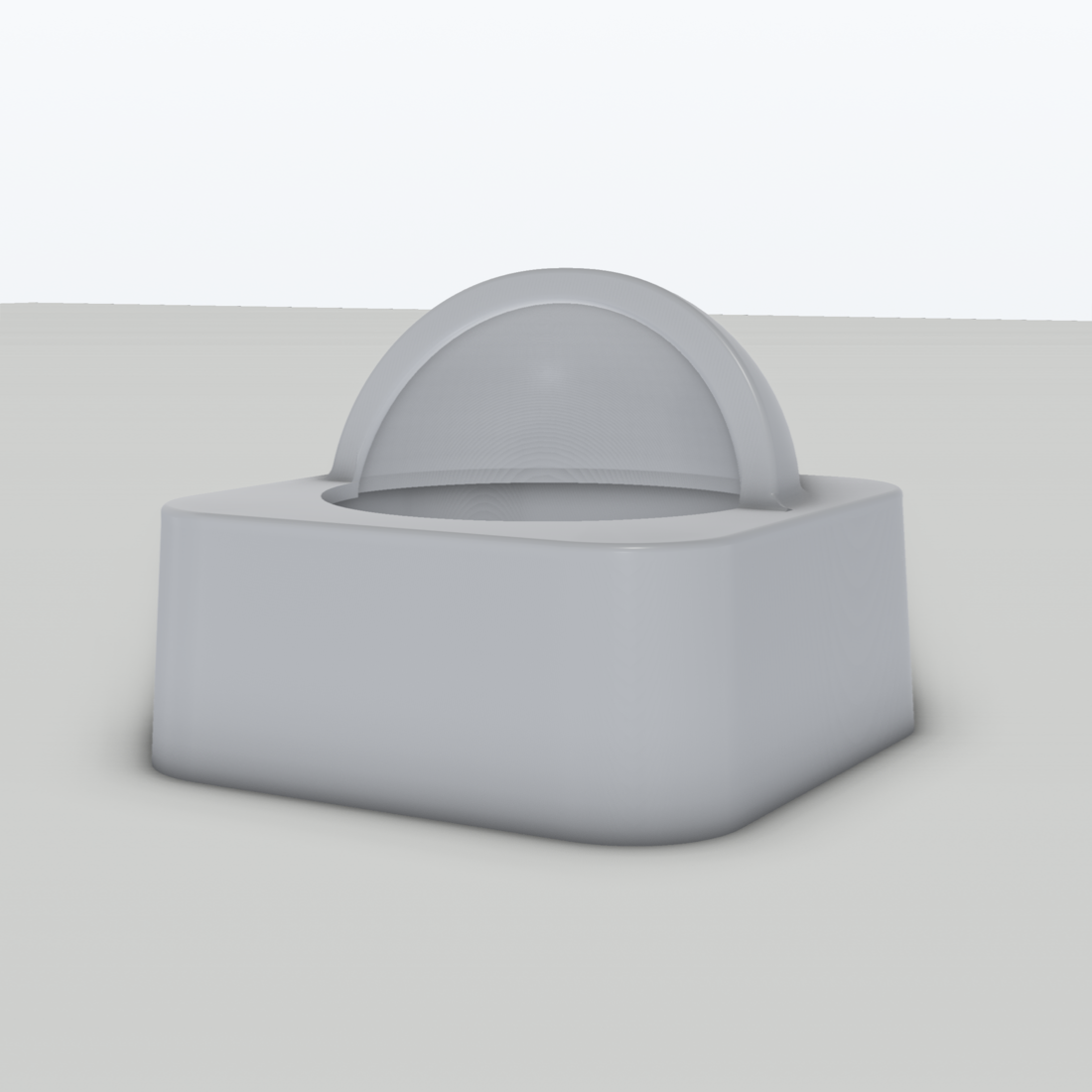 Abdeckung weiß passend für Philips Hue Bewegungsmelder | – 3D-Ansicht, 3D-gedruckt von Parture