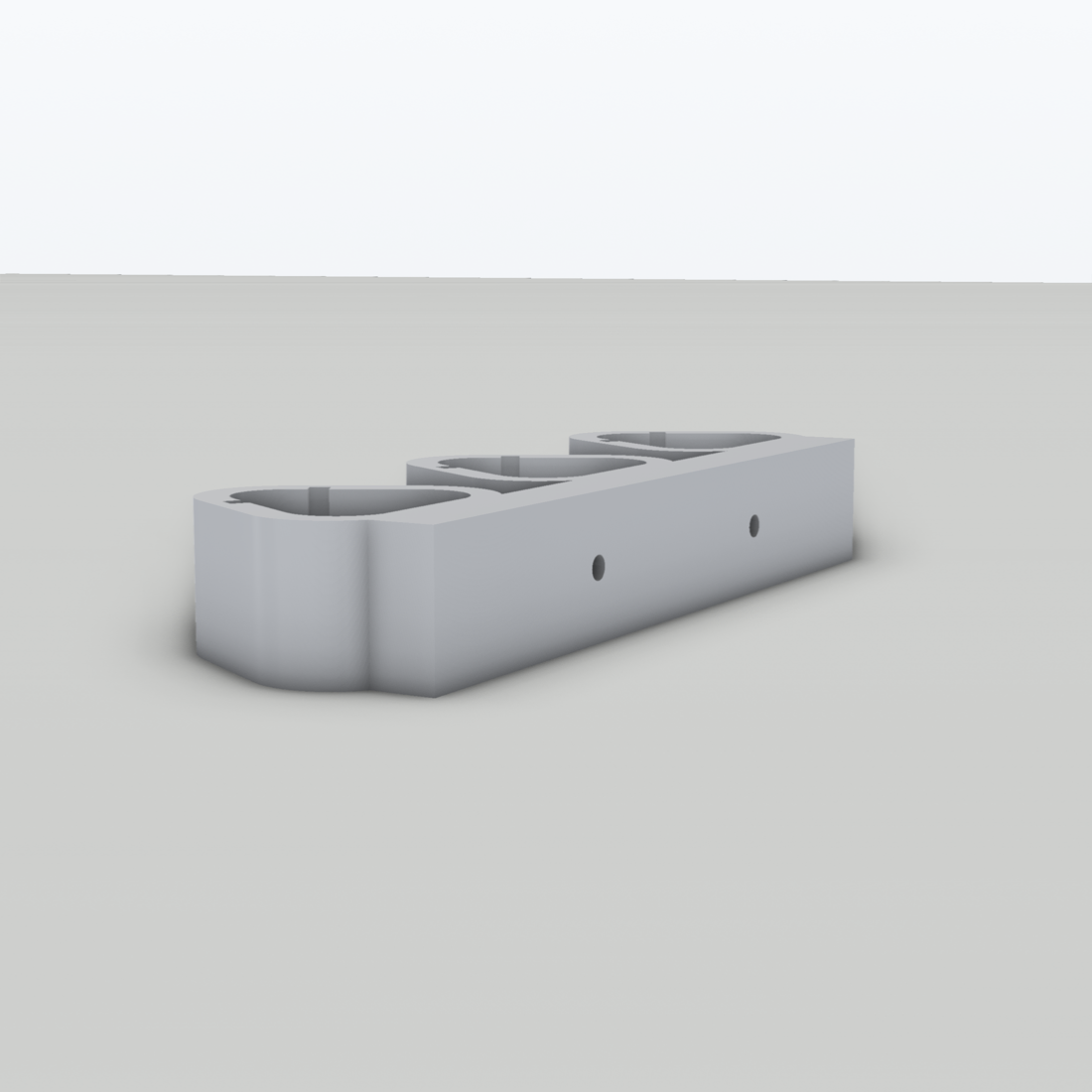 Akkuhalter Wandhalterung passend für 3 Milwaukee M12 – 3D-Ansicht, 3D-gedruckt von Parture