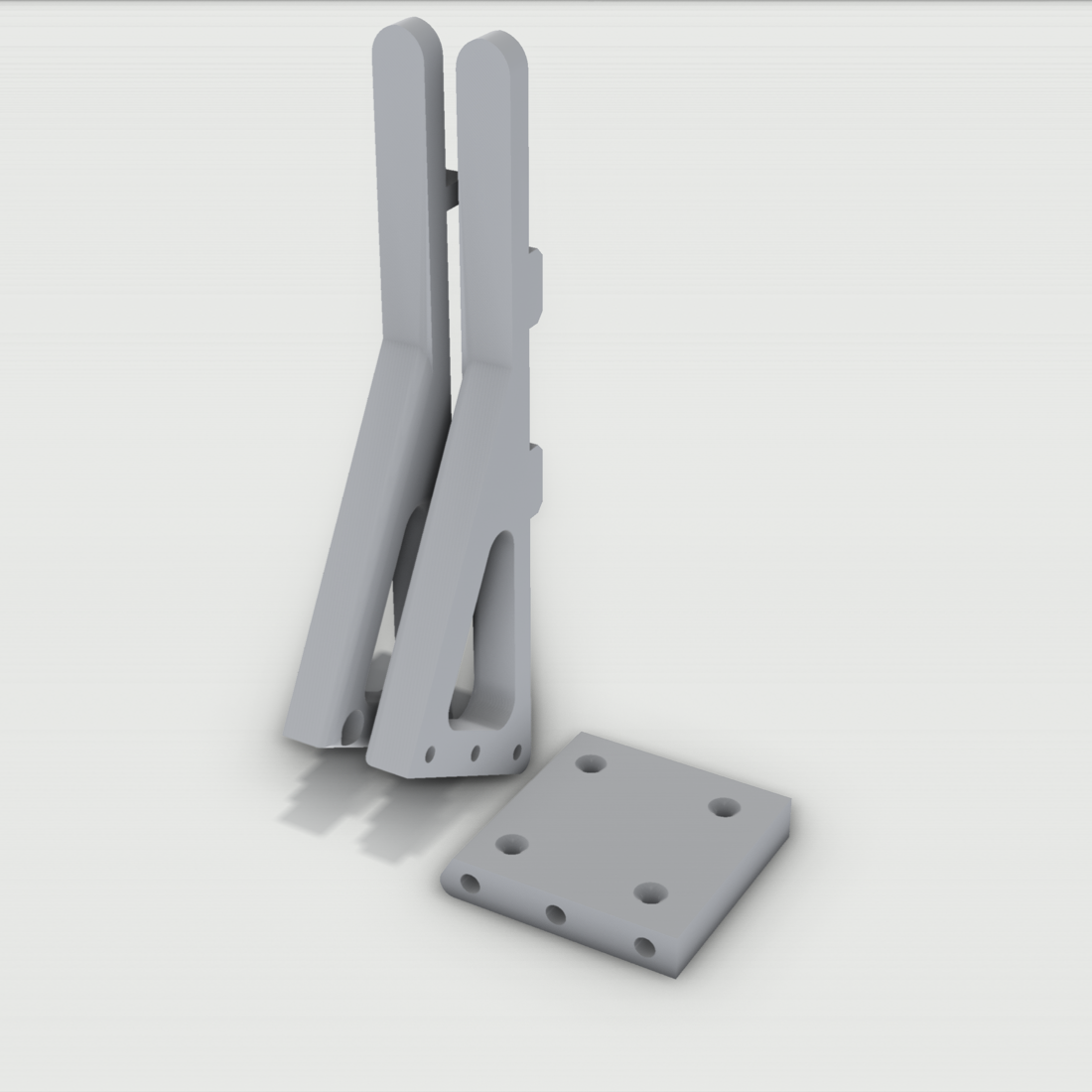 Wandhalterung Halterung passend für LEGO® Technic – 3D-Ansicht, 3D-gedruckt von Parture