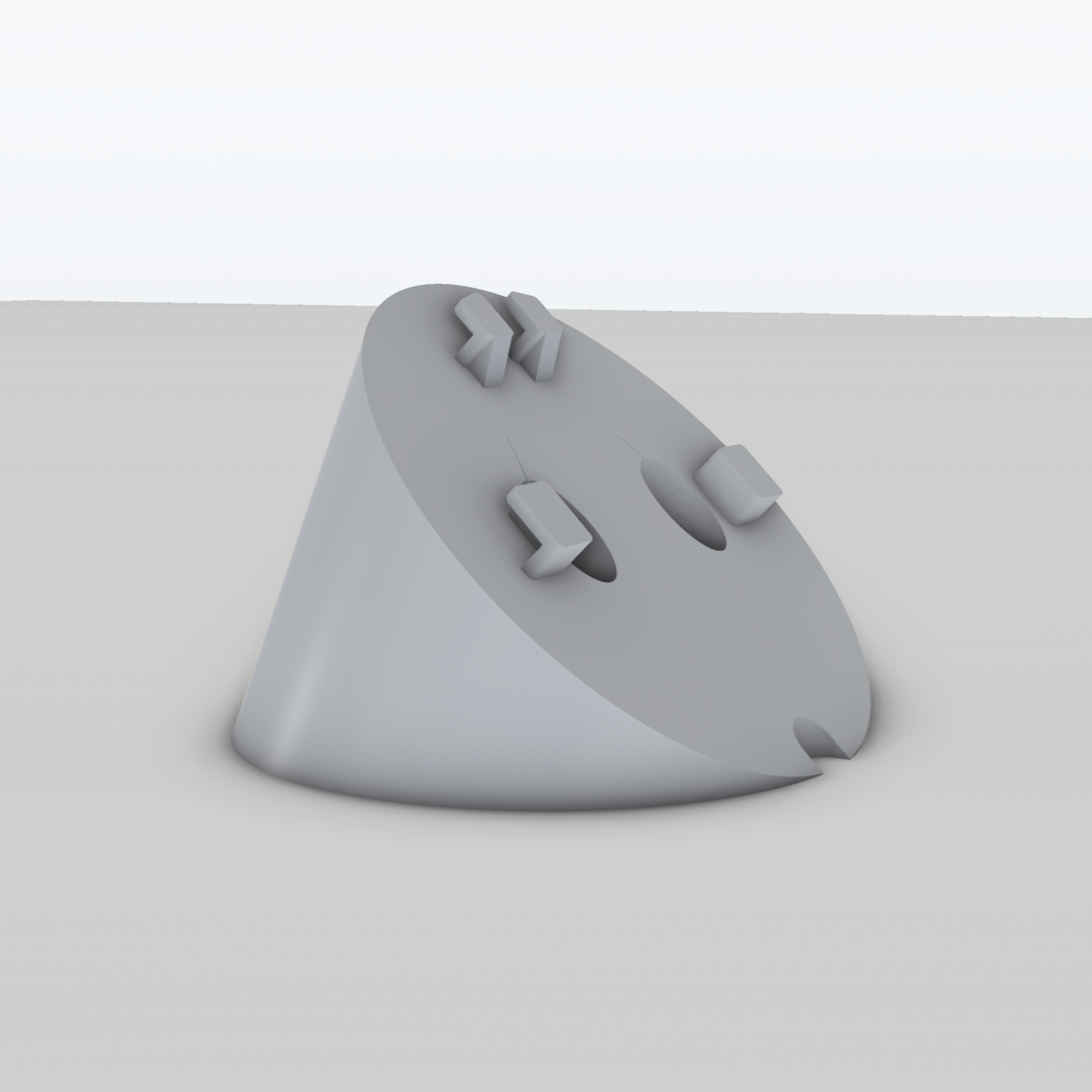 45-Grad-Sockel passend für Unifi Protect G3 Instant – 3D-Ansicht, 3D-gedruckt von Parture