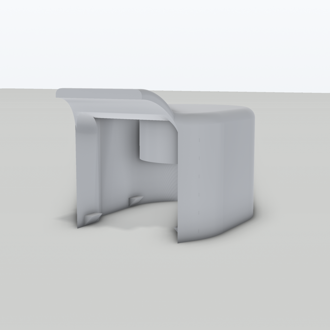 Wischerarm-Abdeckung passend für Fiat Ducato 280 Hymer – 3D-Ansicht, 3D-gedruckt von Parture