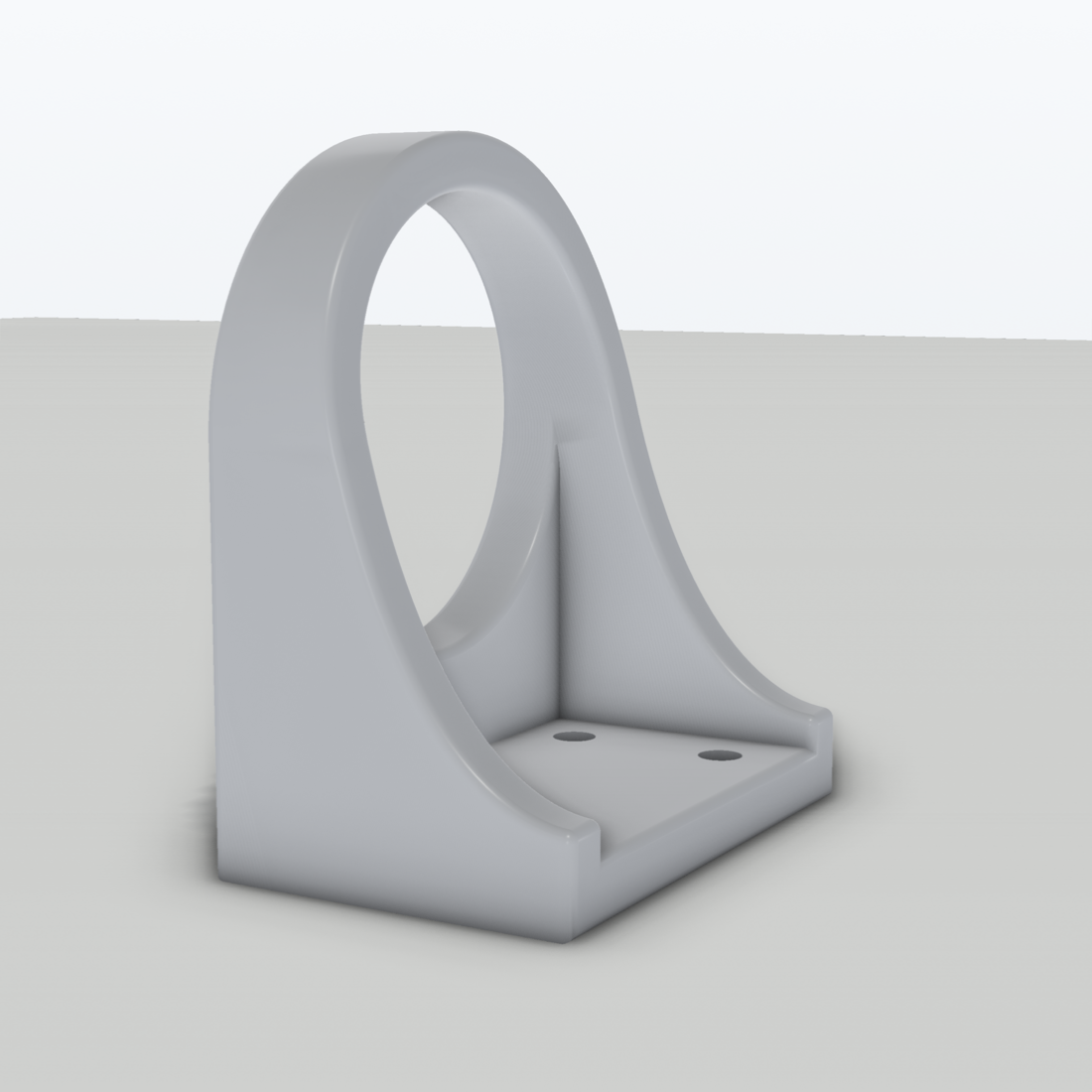 Wandhalterung passend für Milwaukee M18 Laubbläser – 3D-Ansicht, 3D-gedruckt von Parture