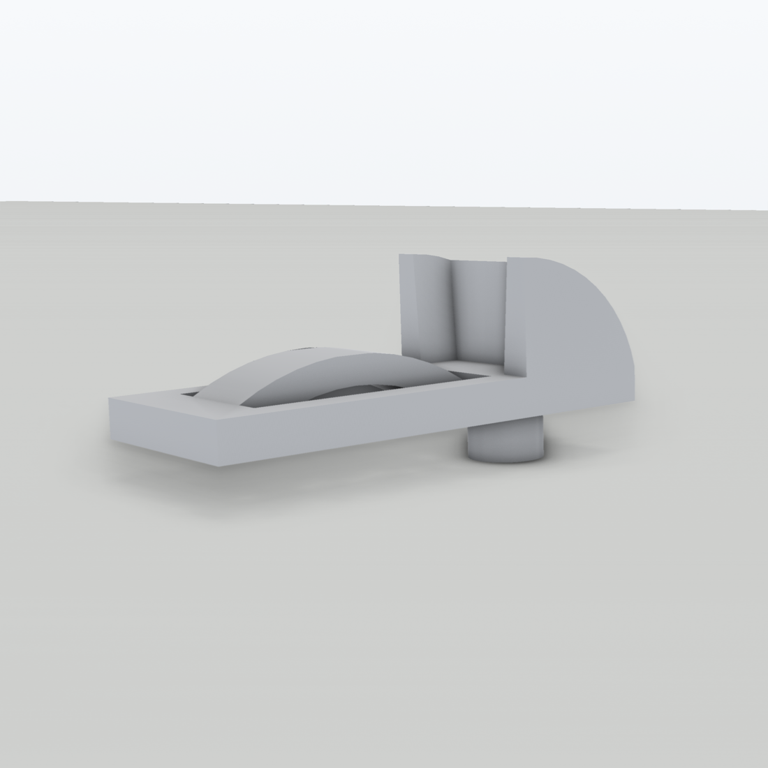 Regalclip passend für VW California T5 – 3D-Ansicht, 3D-gedruckt von Parture