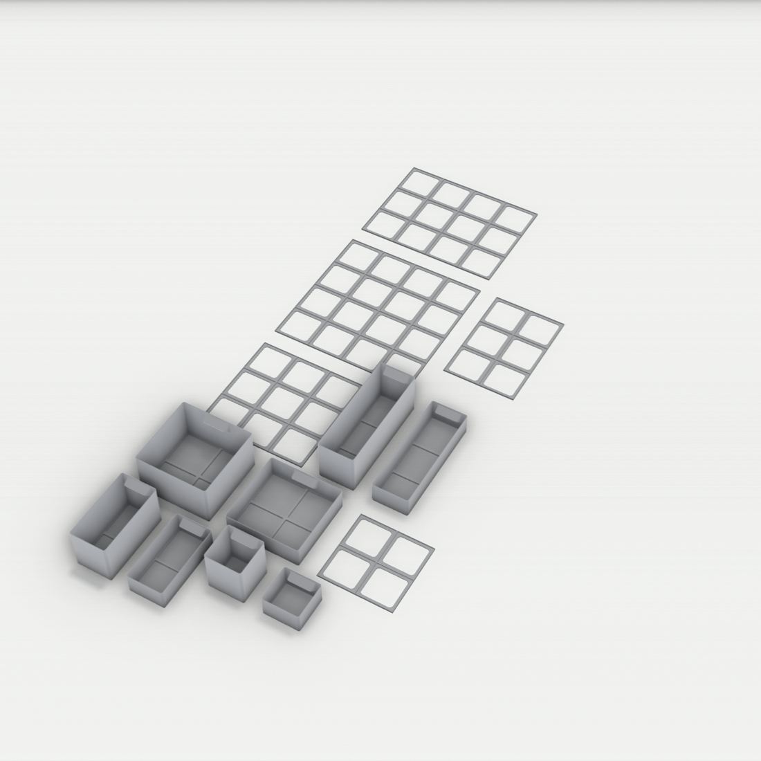 Aufbewahrungsbox passend für IKEA Helmer – 3D-Ansicht, 3D-gedruckt von Parture