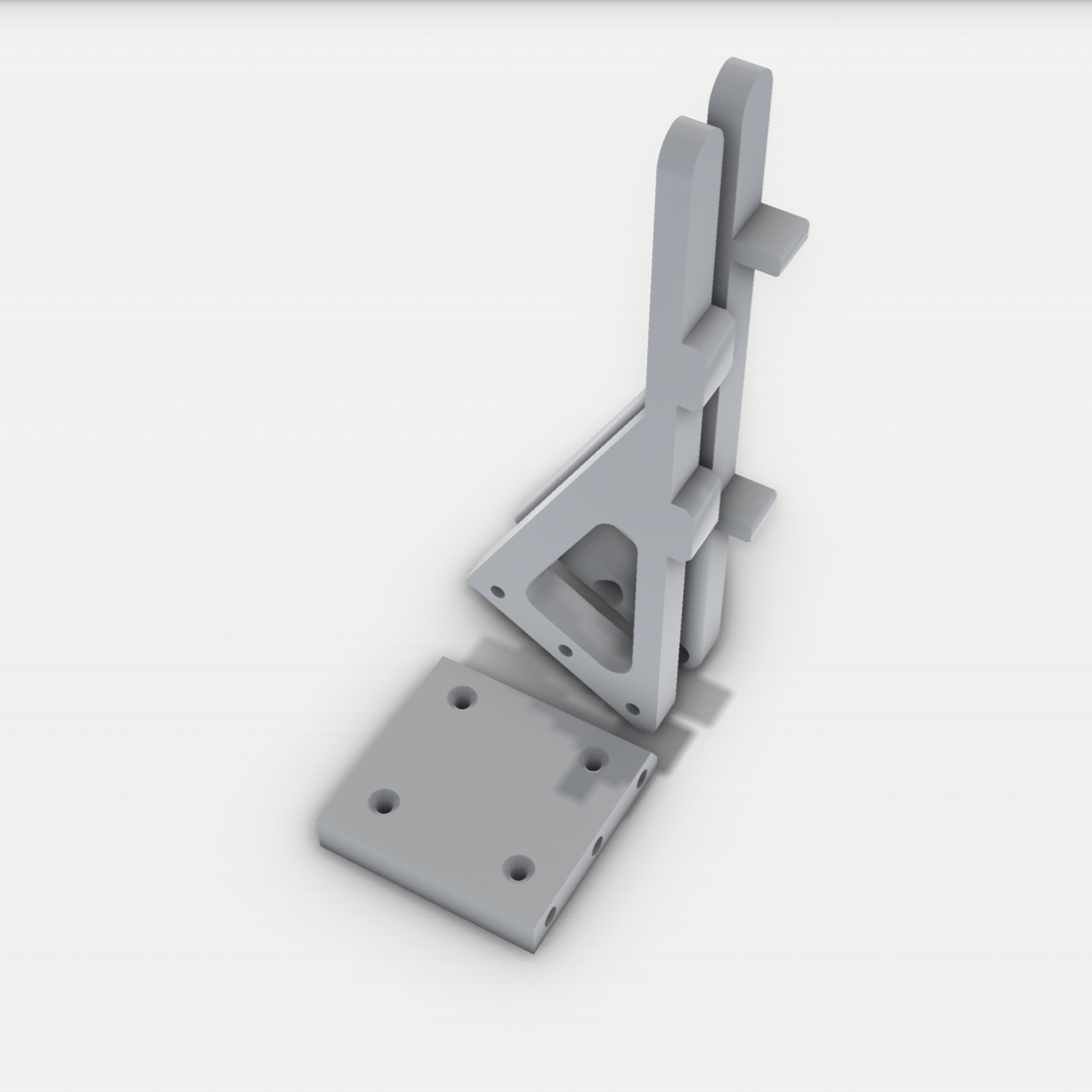 Wandhalterung Halterung passend für LEGO® Technic – 3D-Ansicht, 3D-gedruckt von Parture