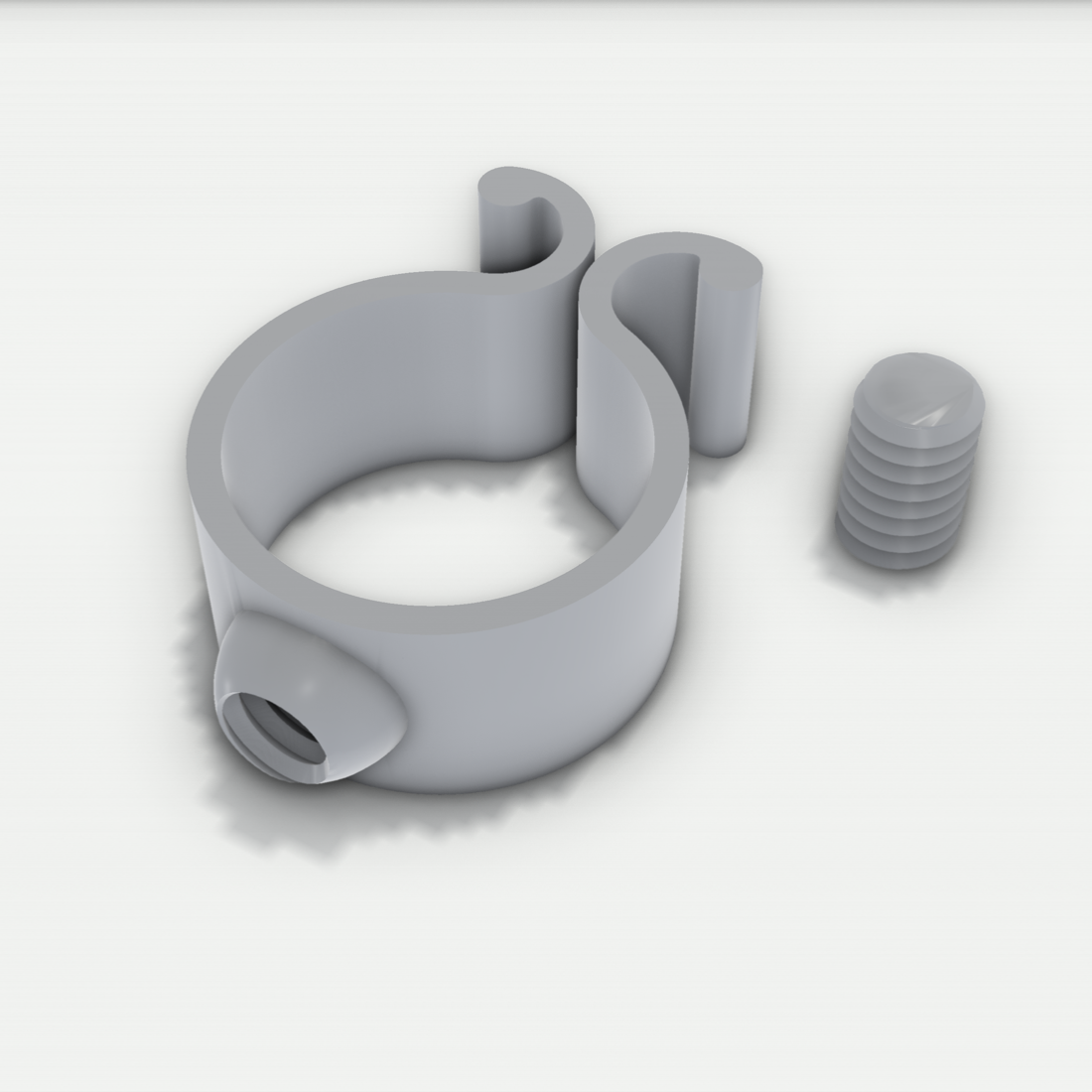 Kabelclip passend für Sonos Play 1 – 3D-Ansicht, 3D-gedruckt von Parture