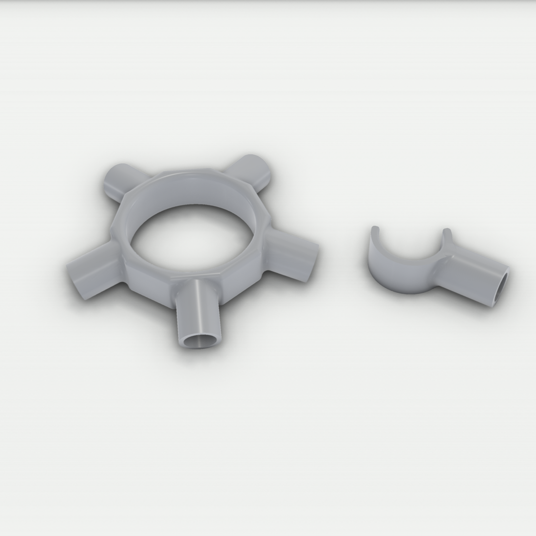 Halterung passend für Intex Poolabdeckung – 3D-Ansicht, 3D-gedruckt von Parture
