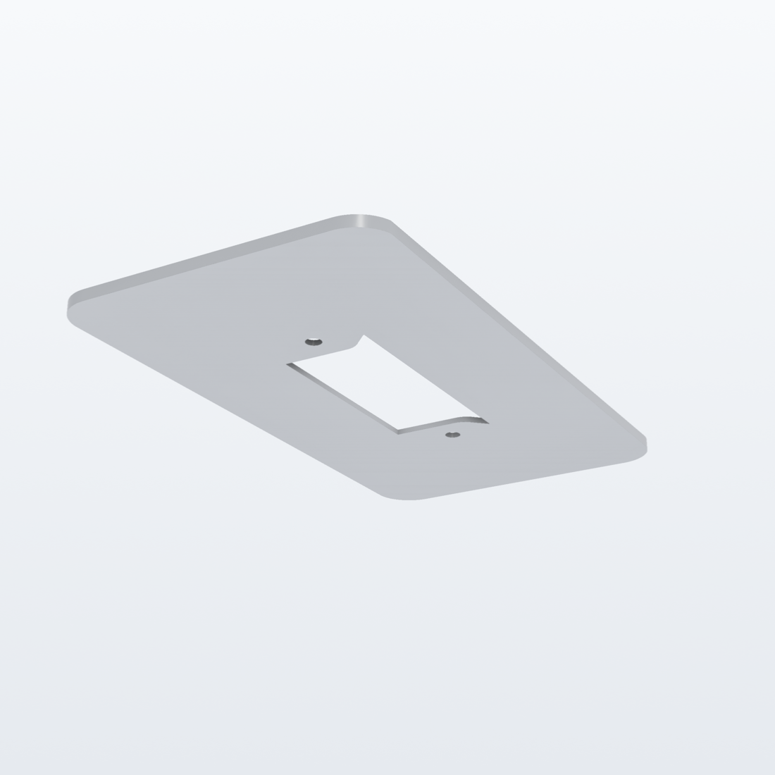 Kamerarahmen passend für UniFi G4 Doorbell – 3D-Ansicht, 3D-gedruckt von Parture