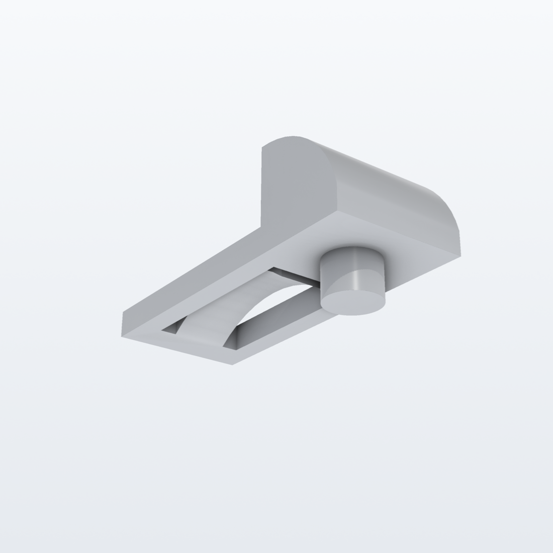 Regalclip passend für VW California T5 – 3D-Ansicht, 3D-gedruckt von Parture