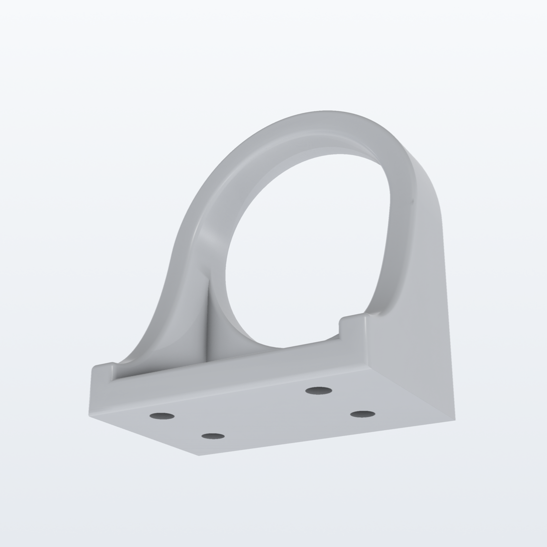 Wandhalterung passend für Milwaukee M18 Laubbläser – 3D-Ansicht, 3D-gedruckt von Parture