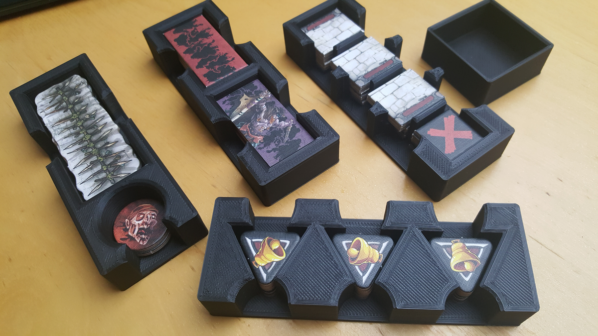 Organizer Zombicide Green für Zombicide Green Horde Zubehör Token Tray Inlay Einsatz 3D – Produktfoto, 3D-gedruckt von Partur
