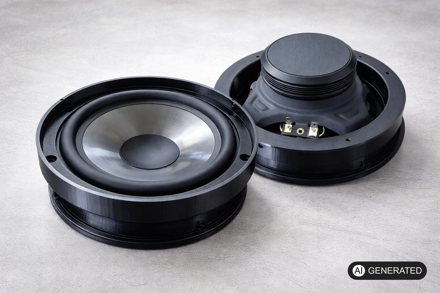 16,5 cm Auto Tür Lautsprecher Einbau Adapter Ringe 2 Stück für VW Volkswagen