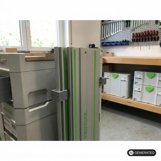 2 Halter passend für Festool Führungsschiene an T-loc Systainer