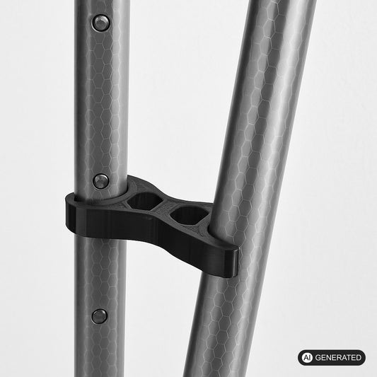 2x Clip passen für Nordic Walking Stöcke Stock Wandern Klammer Halter