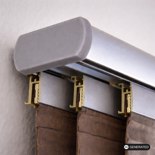 2x Ersatz Endkappe passend für IKEA Kvartal 3-Läufig Gardinenschiene Abdeckkappe