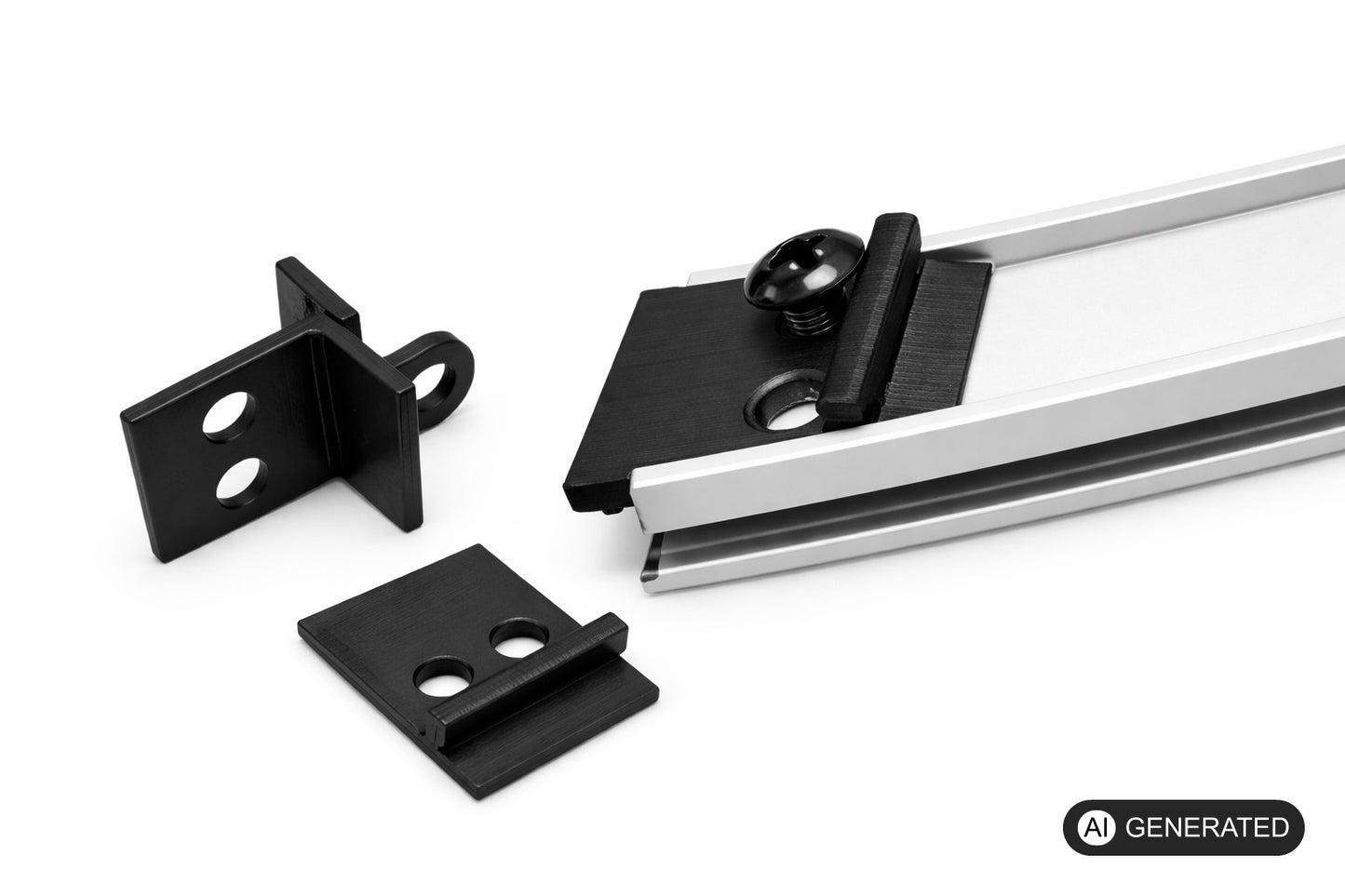 2x Ersatz Zugstangenbefestigung passend für IKEA Kvartal Laufleiste