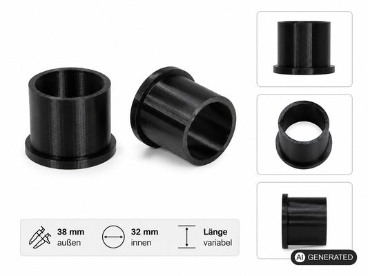 2x Flex Reduzierung 38mm/32mm Set Reduktion Poolschlauch passend für Intex