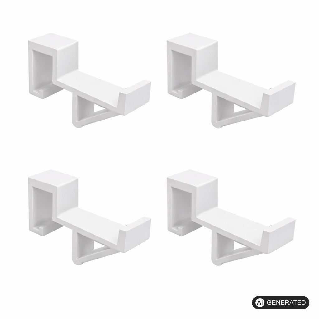 4x Halterung kompatibel zum Stapeln von IKEA TROFAST Boxen Regal Winkel Clips