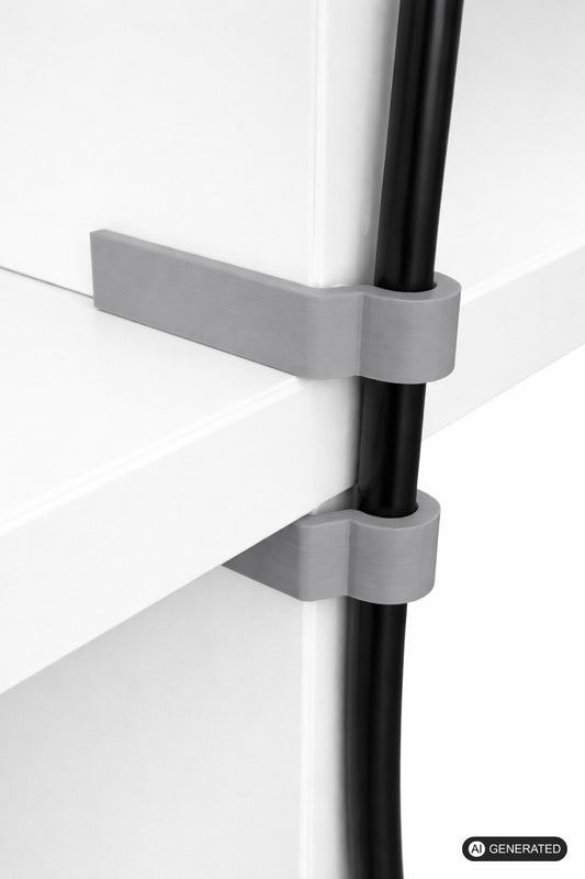 4x Kabelclips passend für IKEA Kallax Regale Kabel Führung Halterung