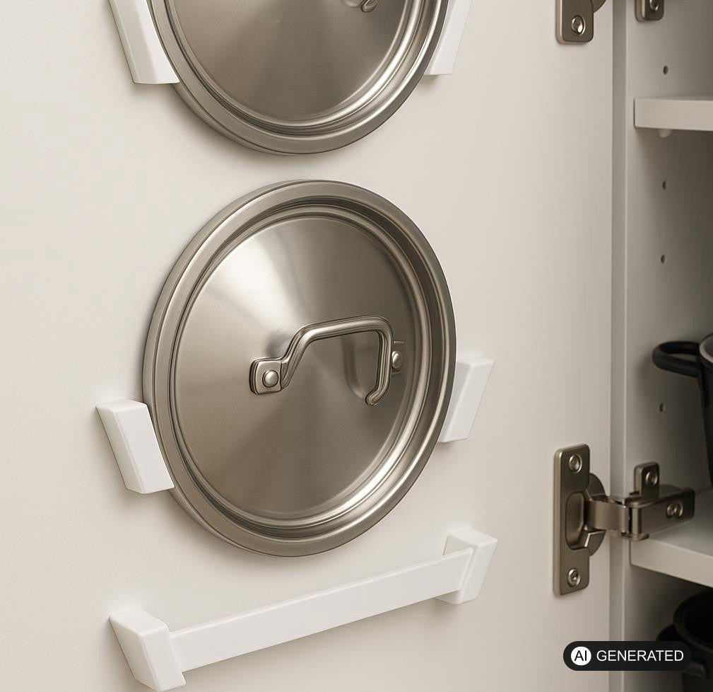 4x Topfdeckel Halterung Deckelhalter Kochtopfdeckel Küchenschrank Aufbewahrung