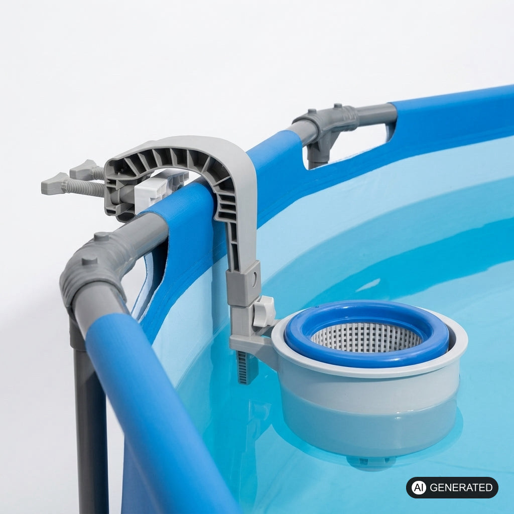 Adapterstück kompatibel mit Bestway Skimmer Halterung für 3,66m Rundpool Steel Pro Max