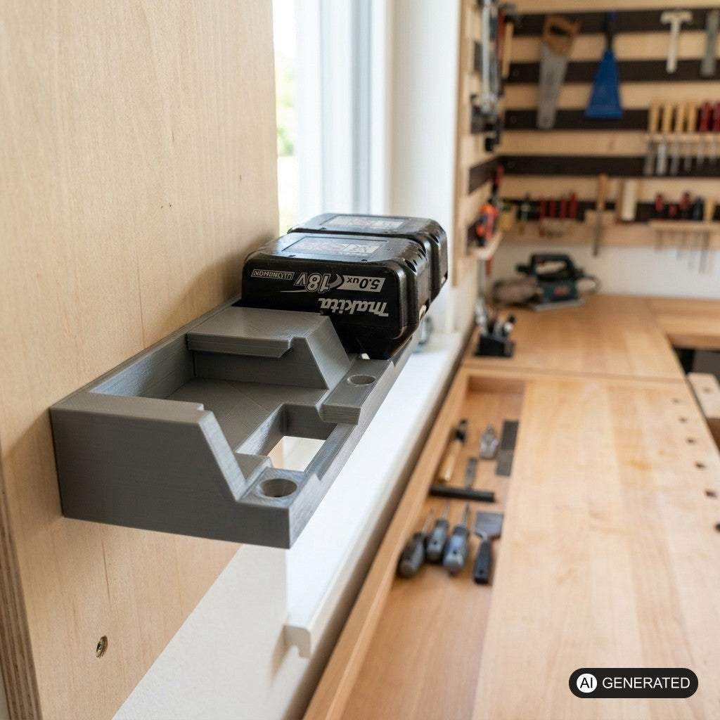 Akku Doppel-Wandhalterung passend für Makita 18V