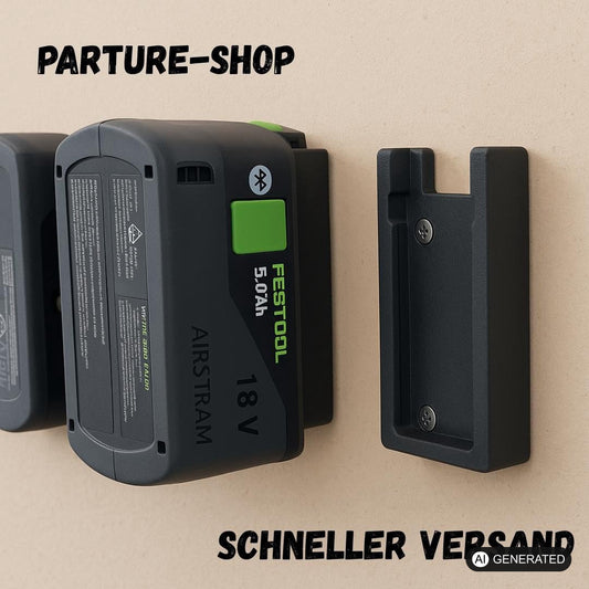 Akkuhalterung passend für Festool 18V - Wandhalter Akku Halter Halterung Parture